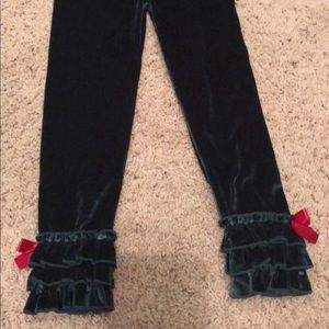 Matilda Jane Tinsel Ruffle Legging size 4 NEW